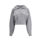 Max Mara Gray Wool Cardigan
